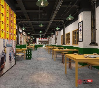 合肥蜀山區燒烤店設計裝修案例
