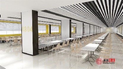 合肥廠房食堂餐廳裝修設計案例