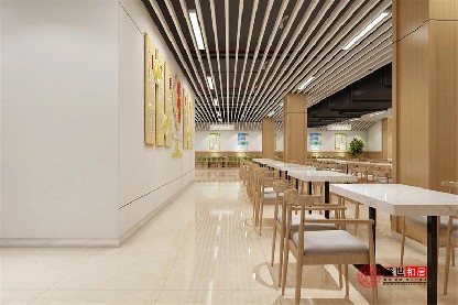 合肥某醫院食堂餐廳裝修設計案例